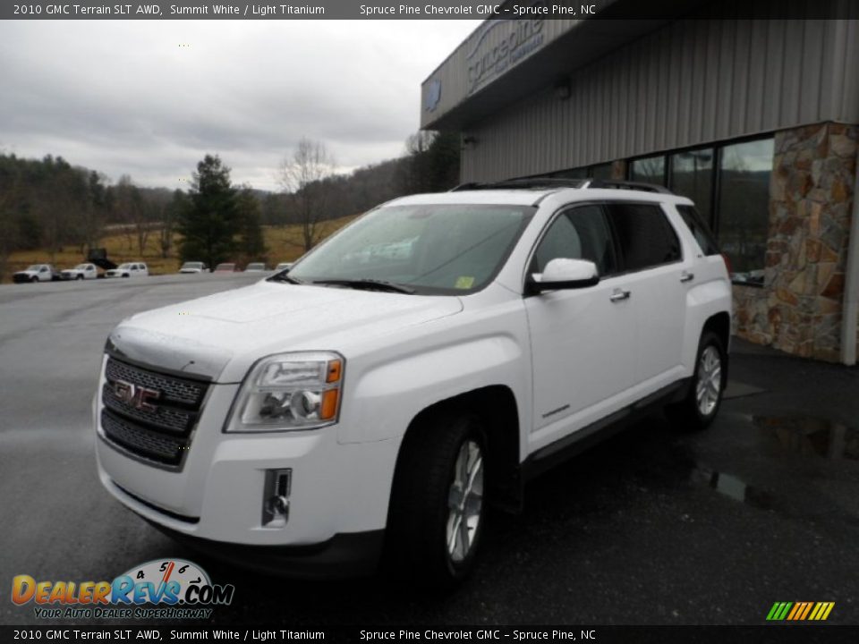 2010 GMC Terrain SLT AWD Summit White / Light Titanium Photo #3