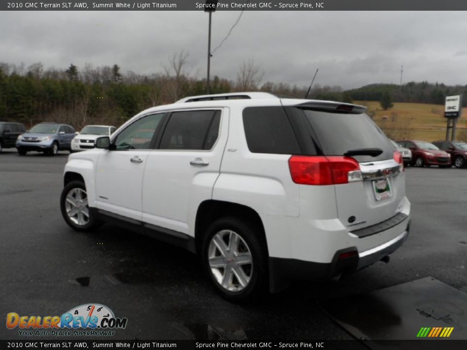 2010 GMC Terrain SLT AWD Summit White / Light Titanium Photo #4