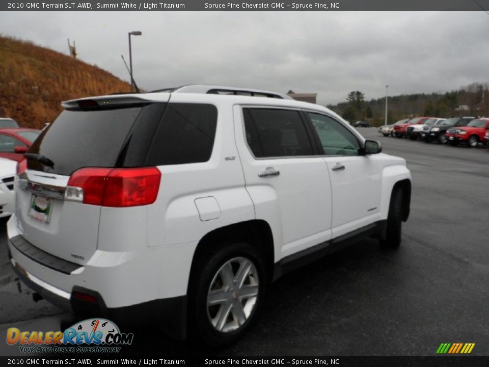2010 GMC Terrain SLT AWD Summit White / Light Titanium Photo #5