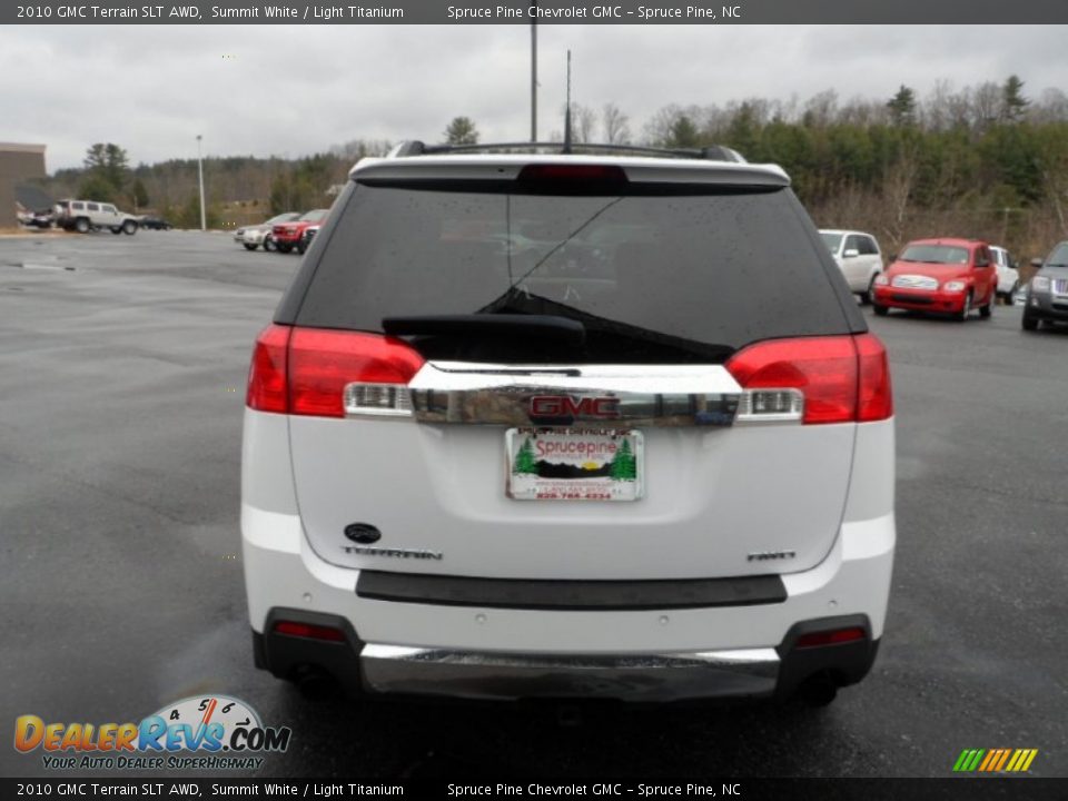2010 GMC Terrain SLT AWD Summit White / Light Titanium Photo #7