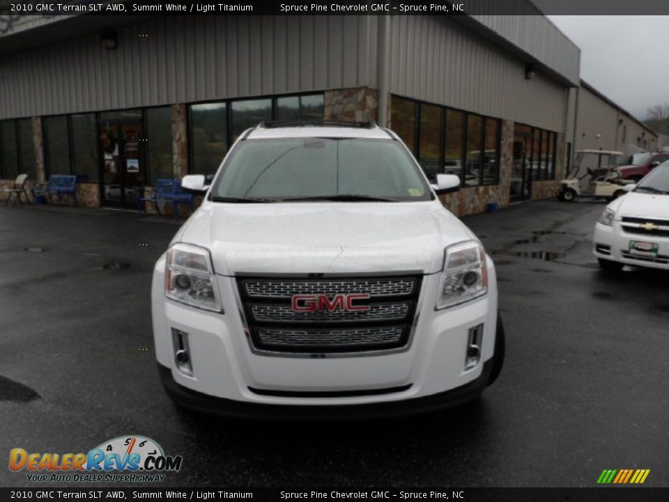2010 GMC Terrain SLT AWD Summit White / Light Titanium Photo #8