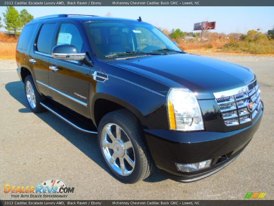 2013 Cadillac Escalade Luxury AWD Black Raven / Ebony Photo #2