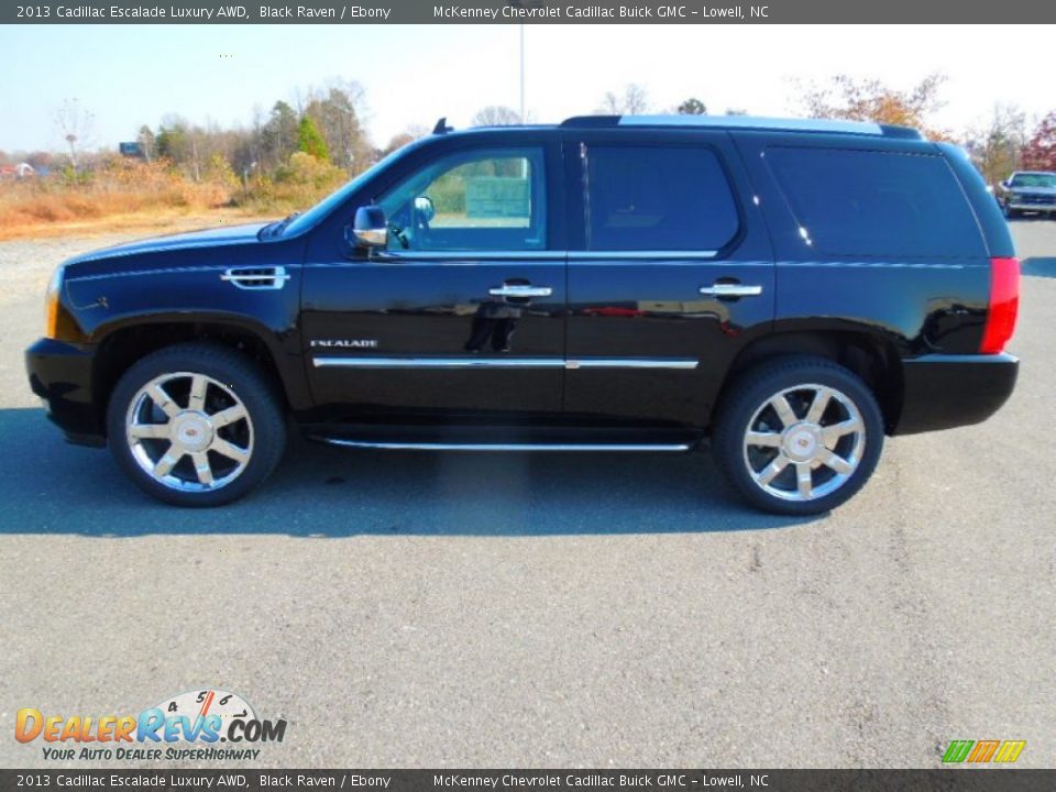2013 Cadillac Escalade Luxury AWD Black Raven / Ebony Photo #3