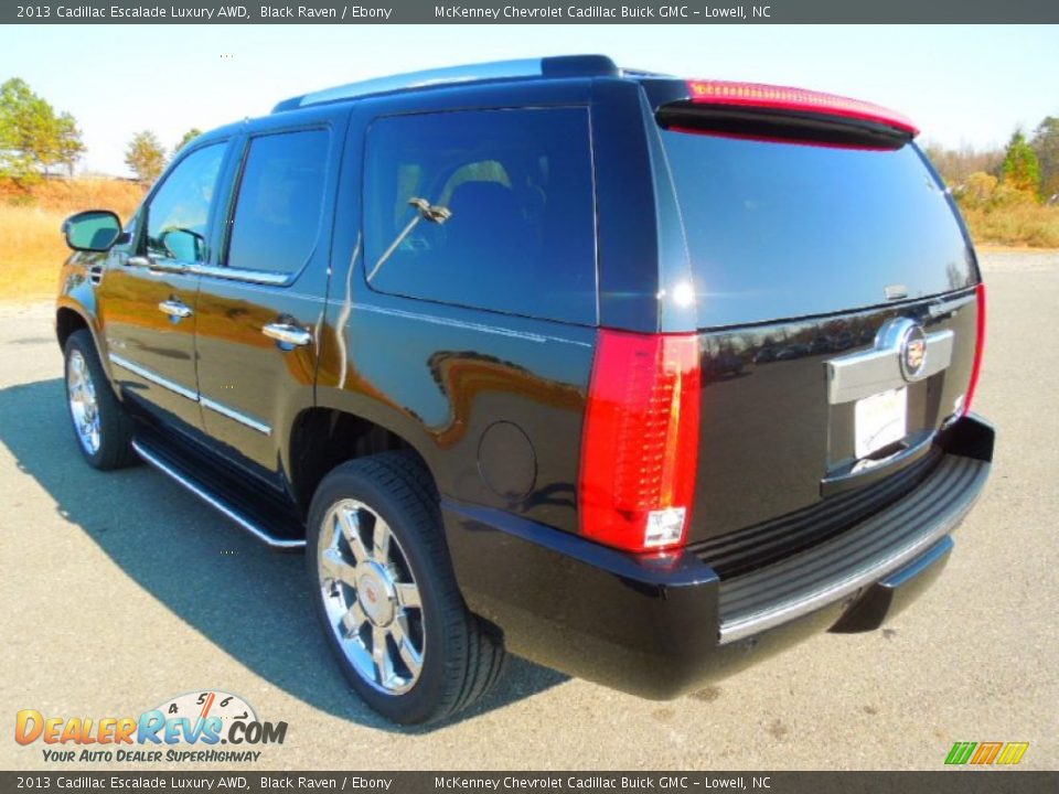 2013 Cadillac Escalade Luxury AWD Black Raven / Ebony Photo #4