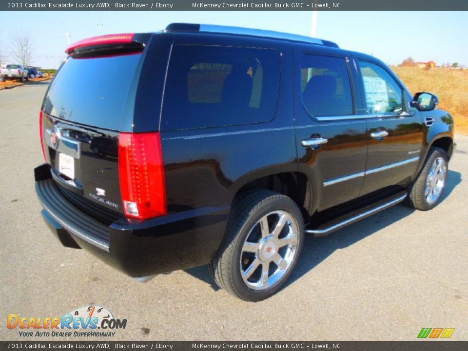 2013 Cadillac Escalade Luxury AWD Black Raven / Ebony Photo #5