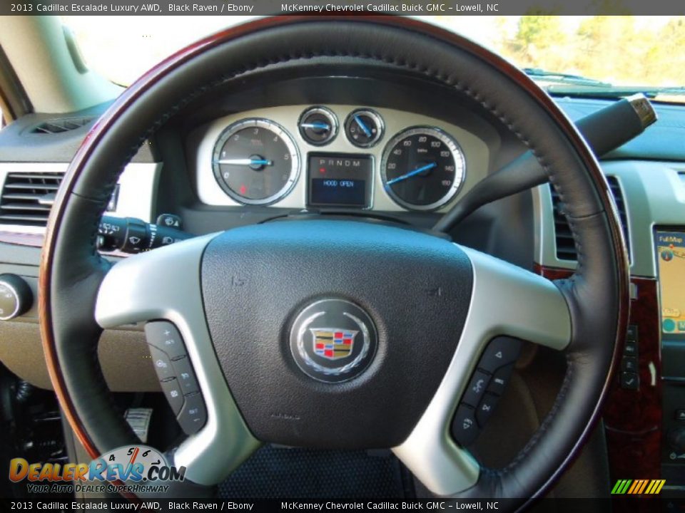 2013 Cadillac Escalade Luxury AWD Steering Wheel Photo #15