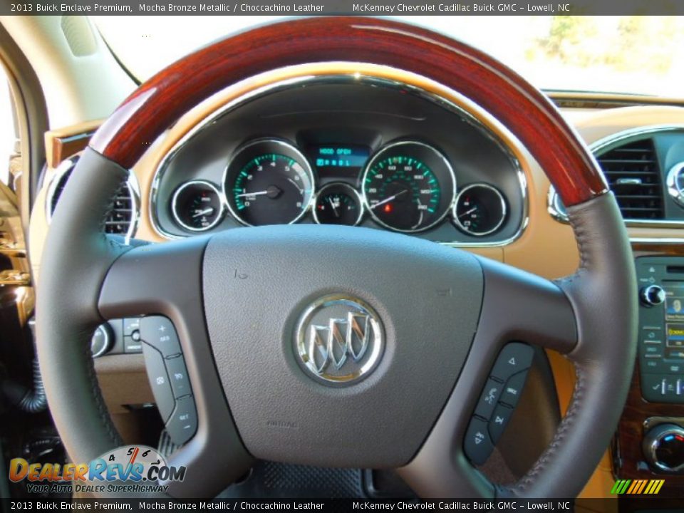 2013 Buick Enclave Premium Steering Wheel Photo #17