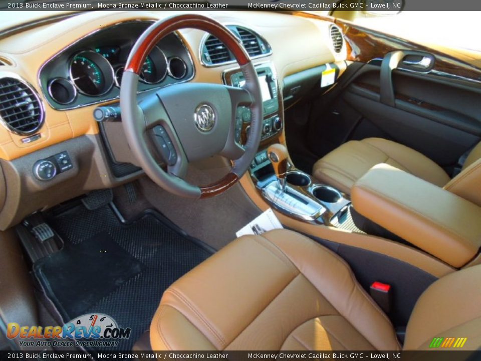 Choccachino Leather Interior - 2013 Buick Enclave Premium Photo #29
