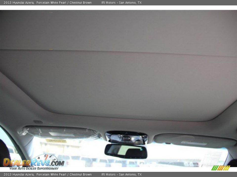 2013 Hyundai Azera Porcelain White Pearl / Chestnut Brown Photo #15