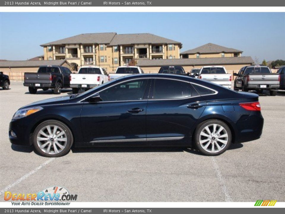 2013 Hyundai Azera Midnight Blue Pearl / Camel Photo #3