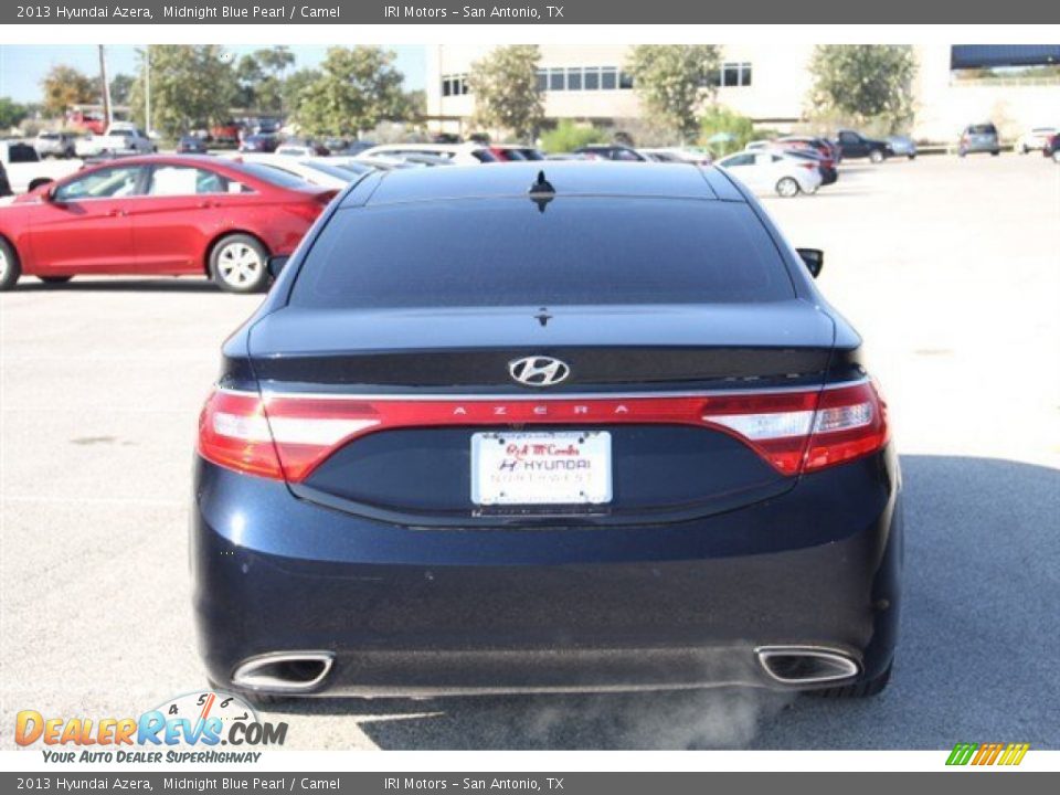 2013 Hyundai Azera Midnight Blue Pearl / Camel Photo #5