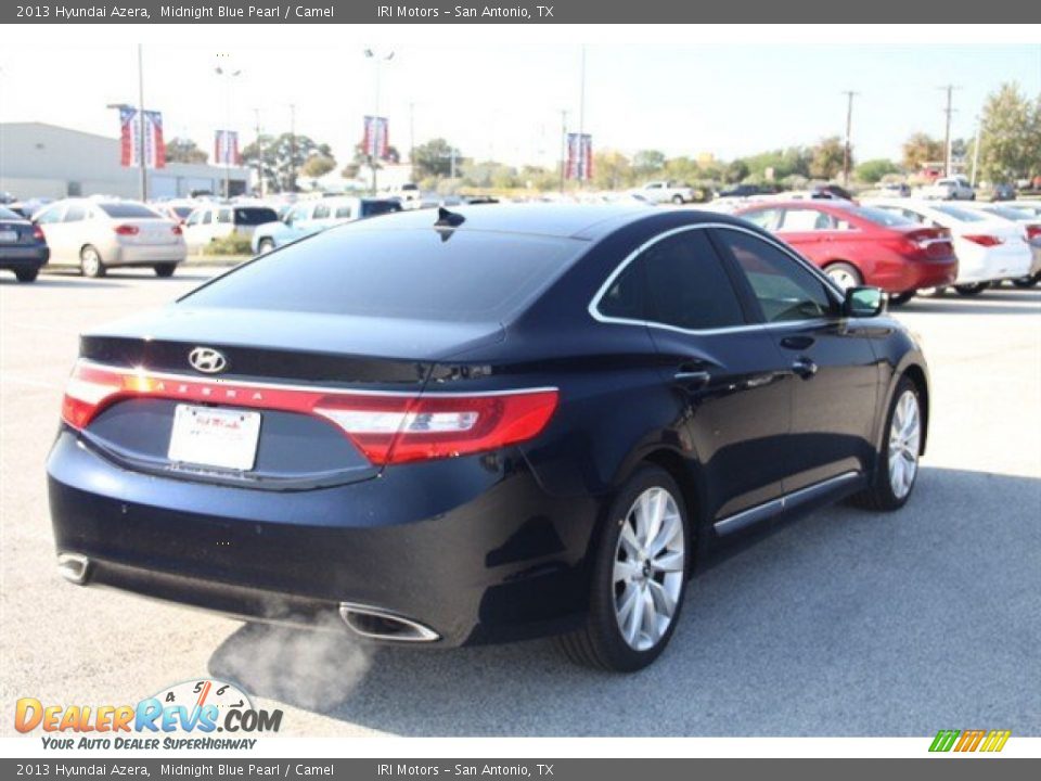 2013 Hyundai Azera Midnight Blue Pearl / Camel Photo #6