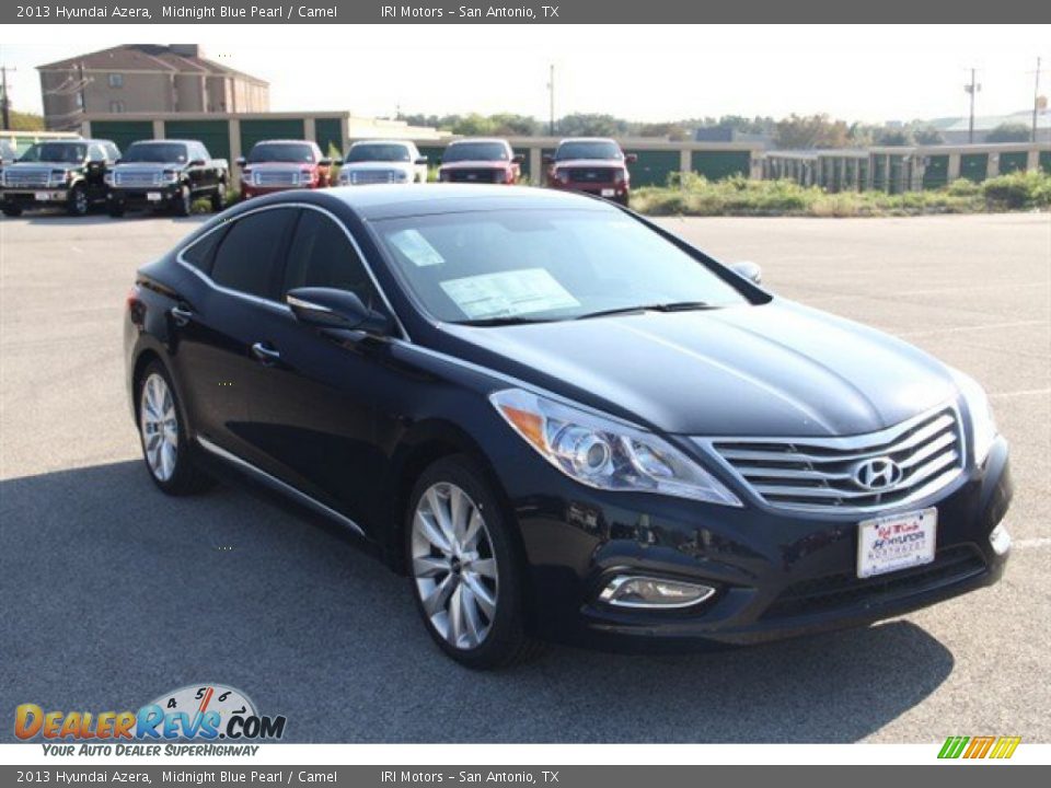 2013 Hyundai Azera Midnight Blue Pearl / Camel Photo #8