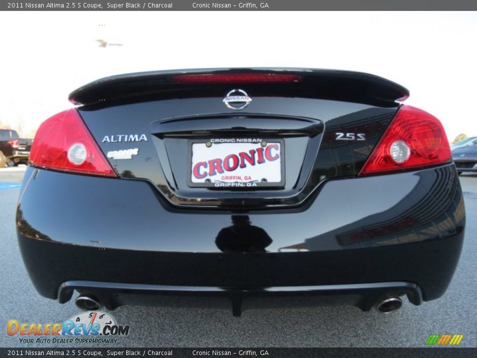 2011 Nissan Altima 2.5 S Coupe Super Black / Charcoal Photo #4