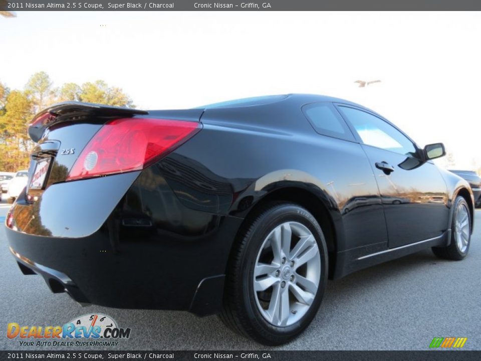 2011 Nissan Altima 2.5 S Coupe Super Black / Charcoal Photo #5