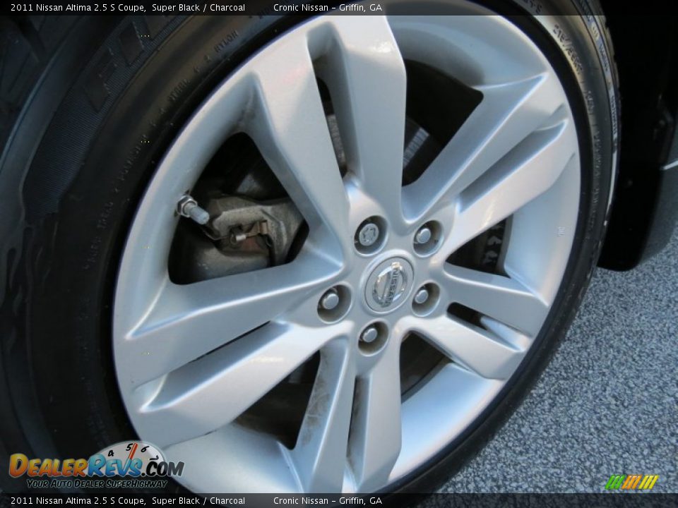 2011 Nissan Altima 2.5 S Coupe Super Black / Charcoal Photo #9