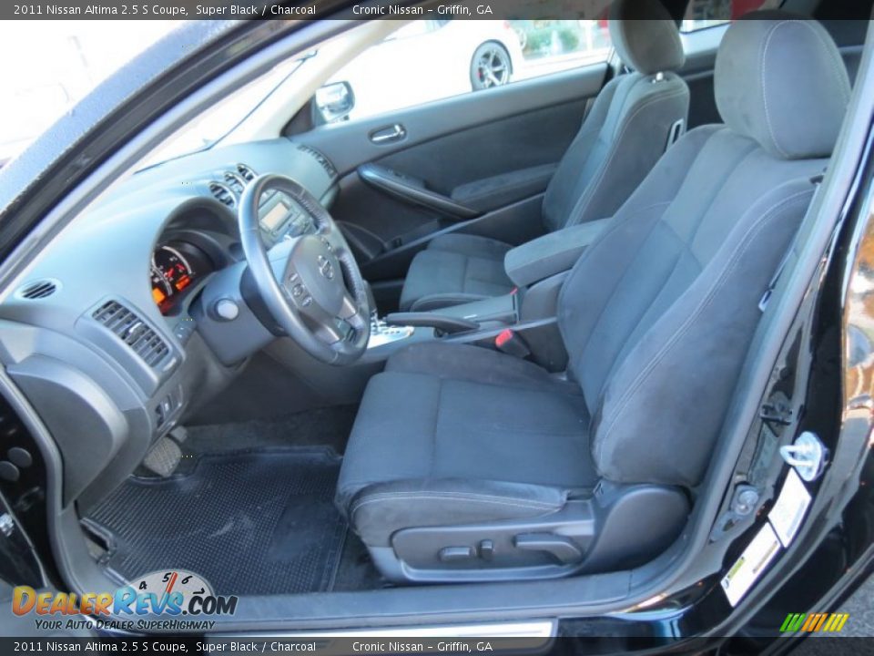 2011 Nissan Altima 2.5 S Coupe Super Black / Charcoal Photo #10