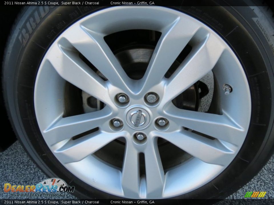 2011 Nissan Altima 2.5 S Coupe Super Black / Charcoal Photo #12