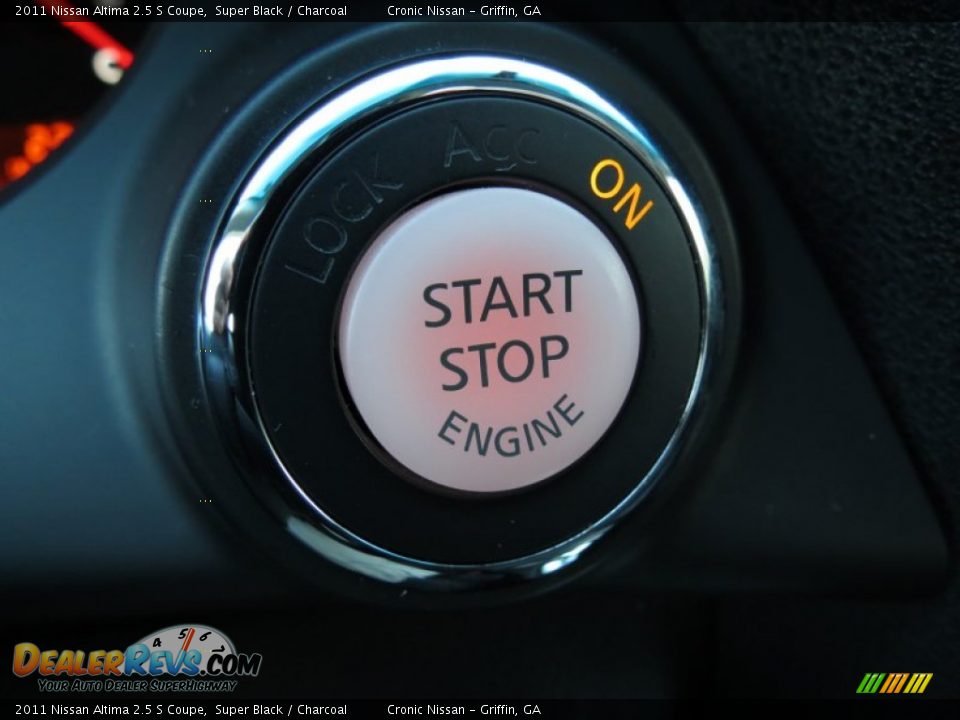 2011 Nissan Altima 2.5 S Coupe Super Black / Charcoal Photo #20