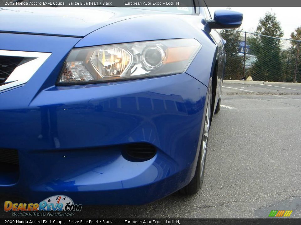 2009 Honda Accord EX-L Coupe Belize Blue Pearl / Black Photo #6