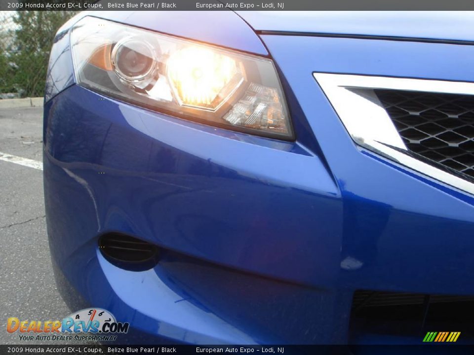 2009 Honda Accord EX-L Coupe Belize Blue Pearl / Black Photo #7