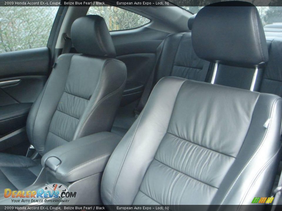 2009 Honda Accord EX-L Coupe Belize Blue Pearl / Black Photo #9
