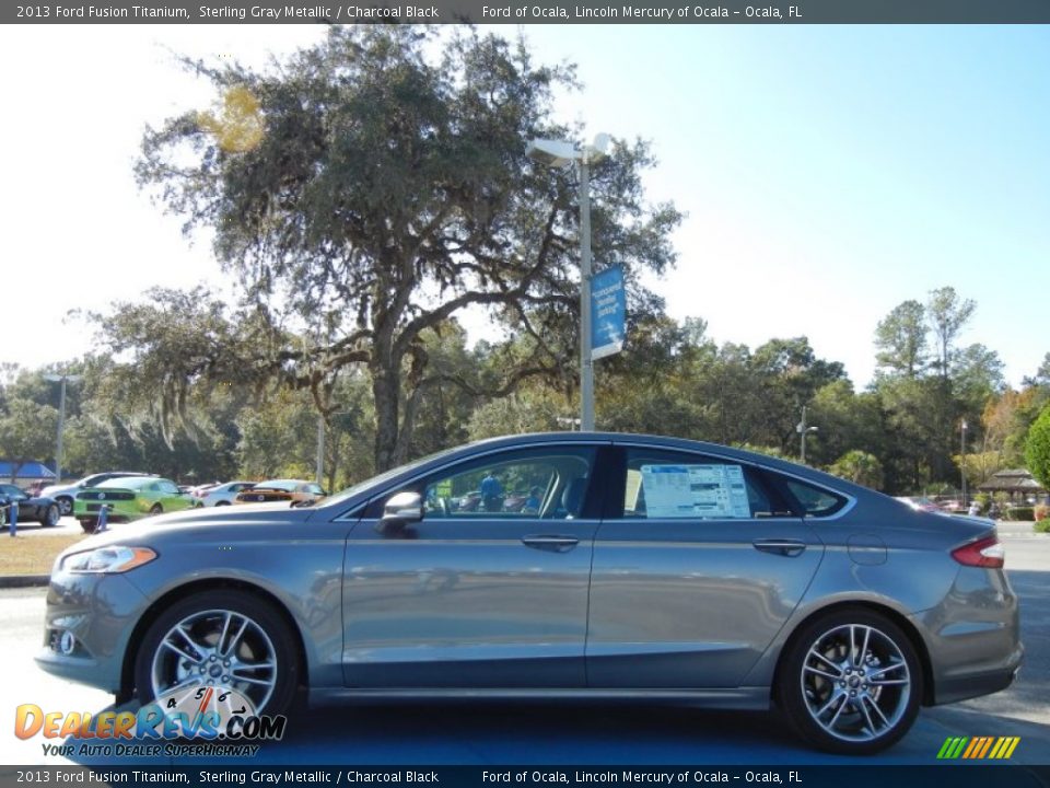 Sterling Gray Metallic 2013 Ford Fusion Titanium Photo #2