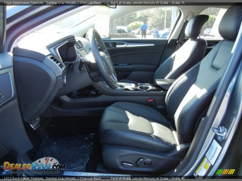 2013 Ford Fusion Titanium Sterling Gray Metallic / Charcoal Black Photo #5