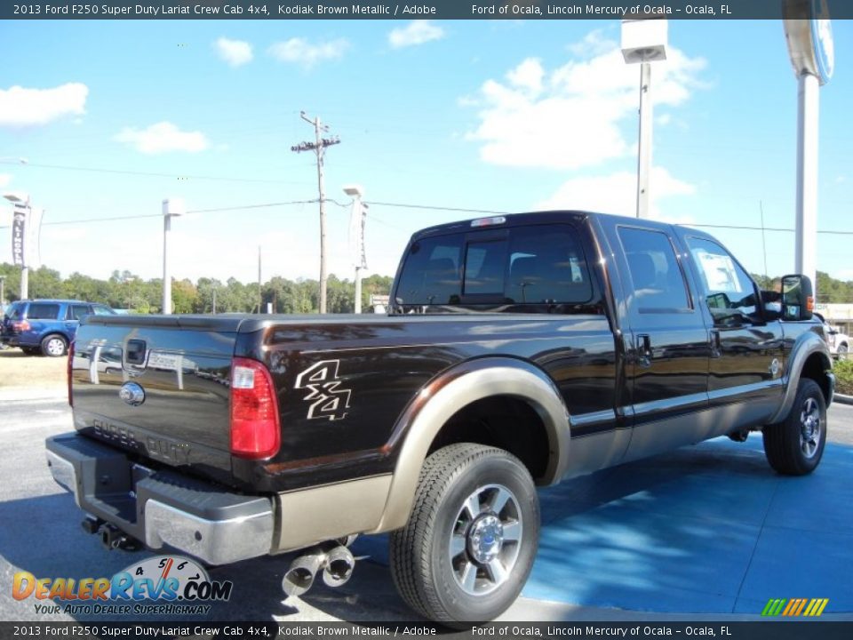 2013 Ford F250 Super Duty Lariat Crew Cab 4x4 Kodiak Brown Metallic / Adobe Photo #3