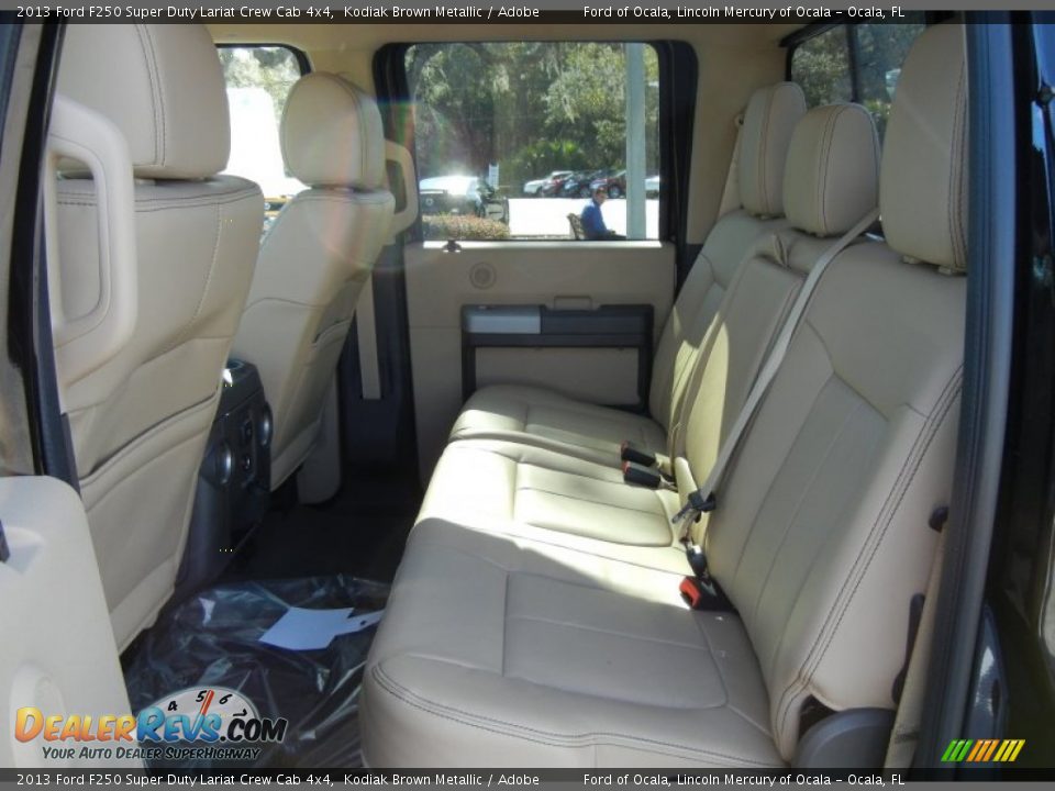 Rear Seat of 2013 Ford F250 Super Duty Lariat Crew Cab 4x4 Photo #7