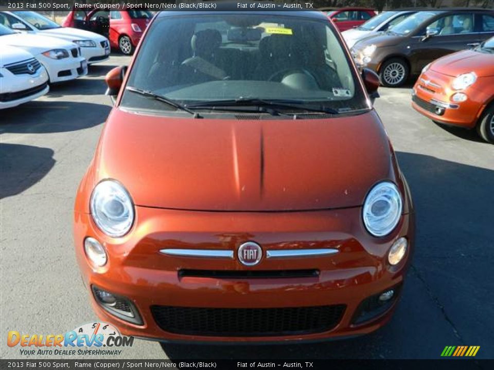 2013 Fiat 500 Sport Rame (Copper) / Sport Nero/Nero (Black/Black) Photo #2