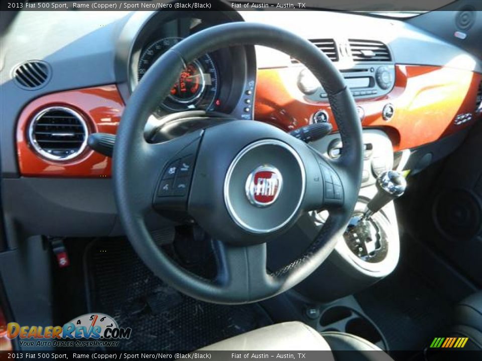2013 Fiat 500 Sport Steering Wheel Photo #7