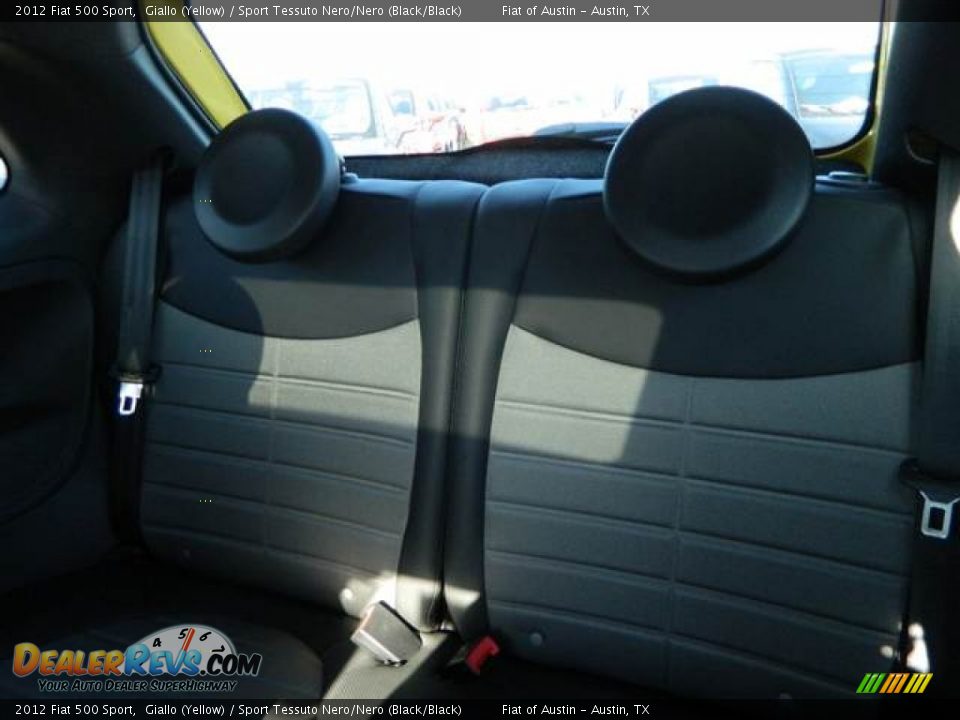 2012 Fiat 500 Sport Giallo (Yellow) / Sport Tessuto Nero/Nero (Black/Black) Photo #6