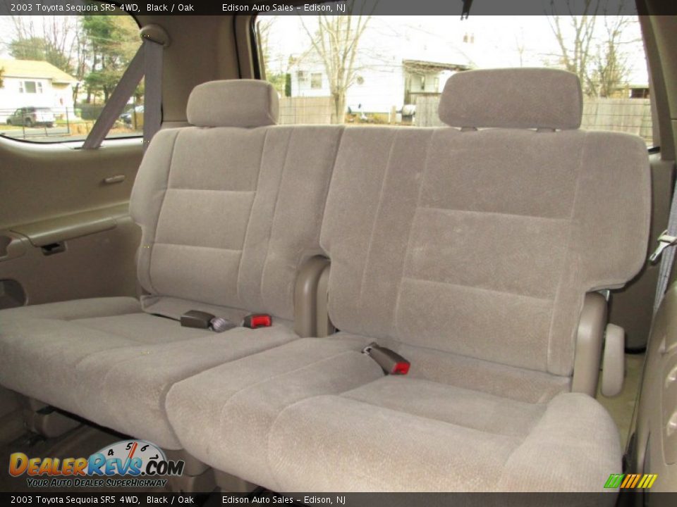 2003 Toyota Sequoia SR5 4WD Black / Oak Photo #19