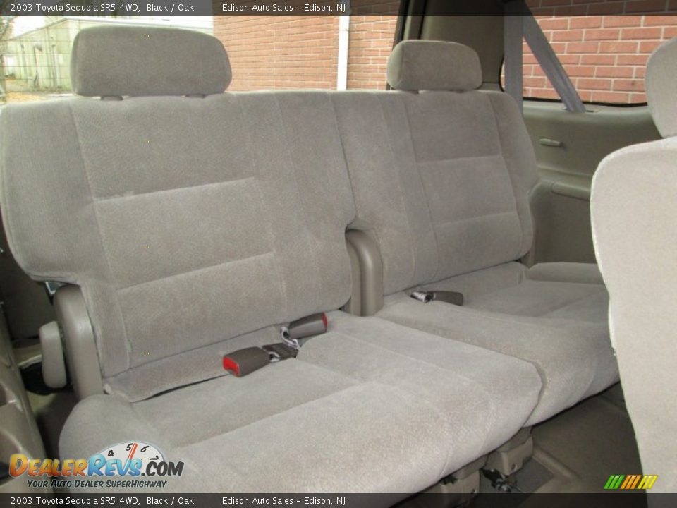2003 Toyota Sequoia SR5 4WD Black / Oak Photo #20