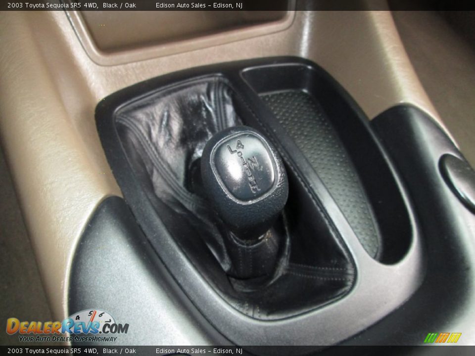 2003 Toyota Sequoia SR5 4WD Black / Oak Photo #23