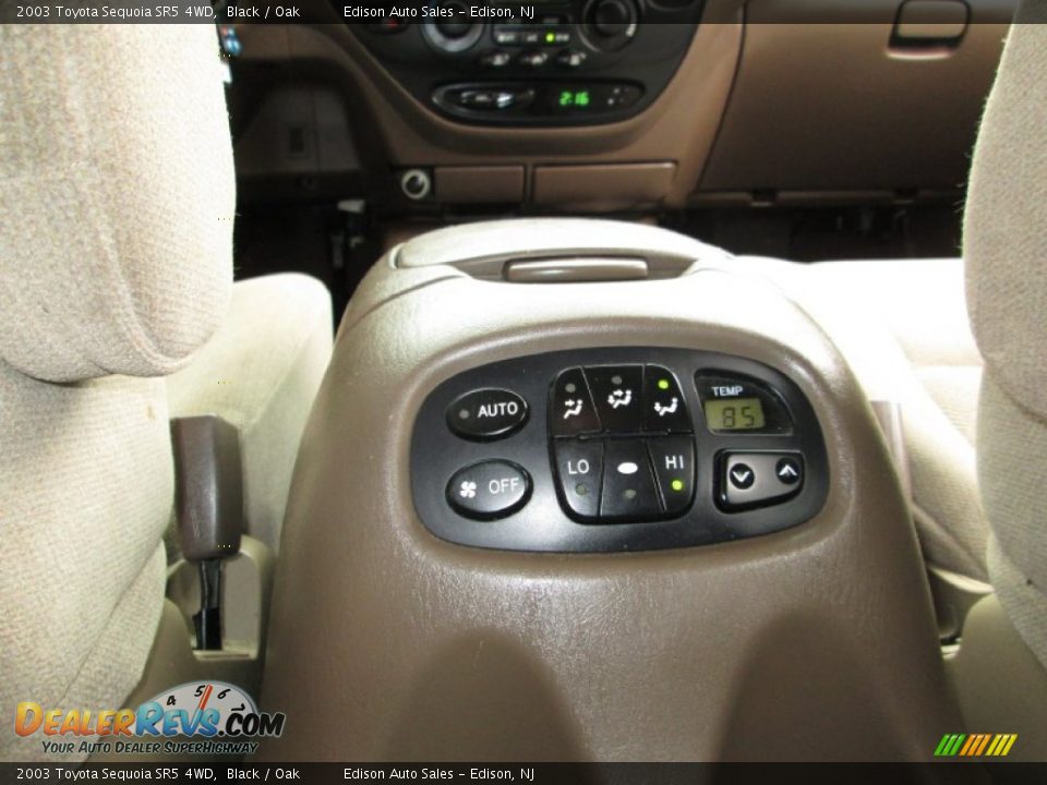 2003 Toyota Sequoia SR5 4WD Black / Oak Photo #27