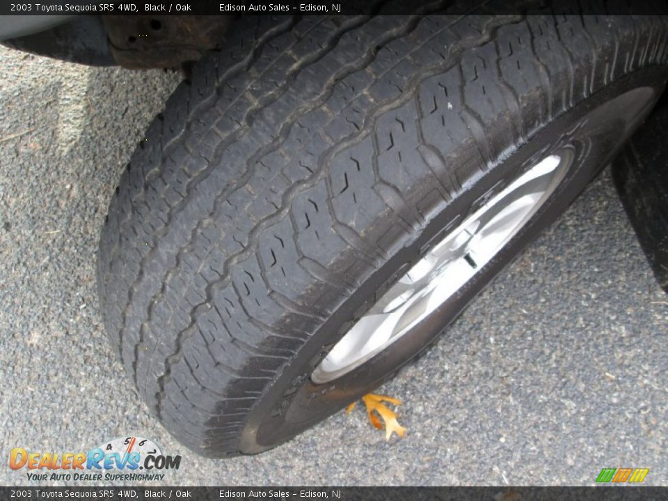 2003 Toyota Sequoia SR5 4WD Black / Oak Photo #33
