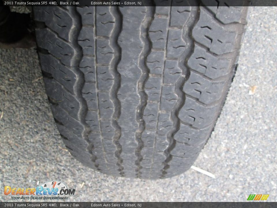 2003 Toyota Sequoia SR5 4WD Black / Oak Photo #34