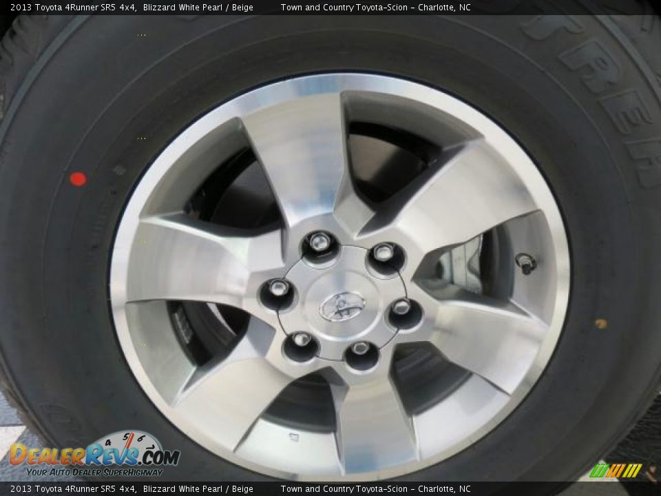 2013 Toyota 4Runner SR5 4x4 Blizzard White Pearl / Beige Photo #4