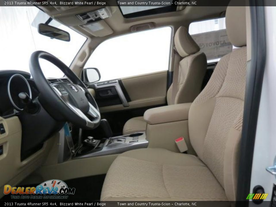 2013 Toyota 4Runner SR5 4x4 Blizzard White Pearl / Beige Photo #8
