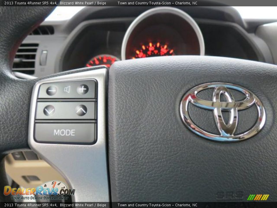 2013 Toyota 4Runner SR5 4x4 Blizzard White Pearl / Beige Photo #15