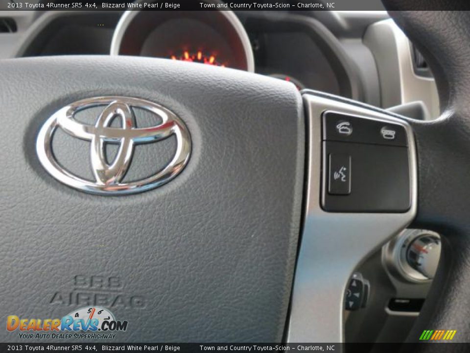 2013 Toyota 4Runner SR5 4x4 Blizzard White Pearl / Beige Photo #16