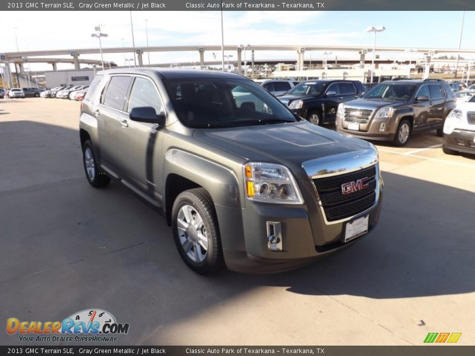 2013 GMC Terrain SLE Gray Green Metallic / Jet Black Photo #7