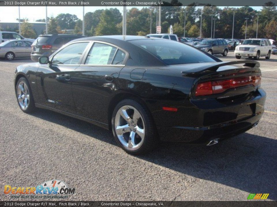 2013 Dodge Charger R/T Max Pitch Black / Black Photo #2