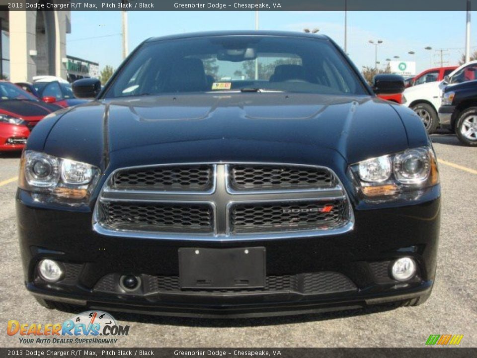 Pitch Black 2013 Dodge Charger R/T Max Photo #5