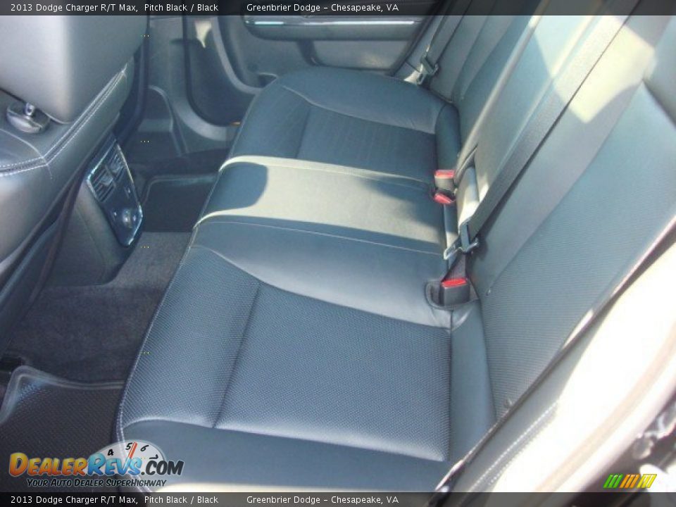 2013 Dodge Charger R/T Max Pitch Black / Black Photo #7