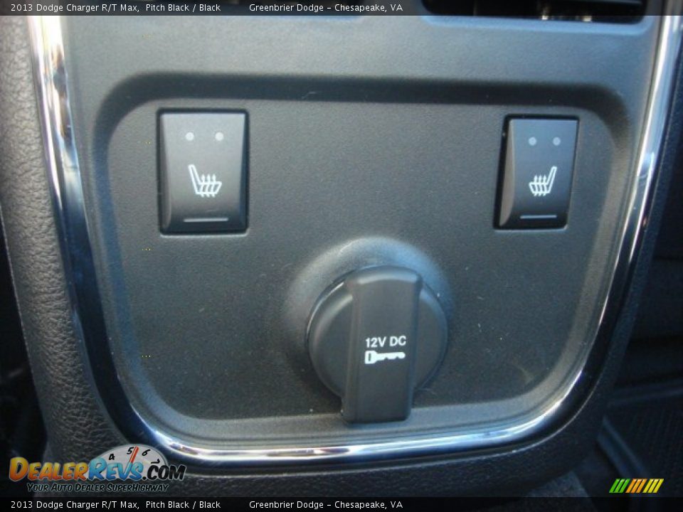 2013 Dodge Charger R/T Max Pitch Black / Black Photo #8