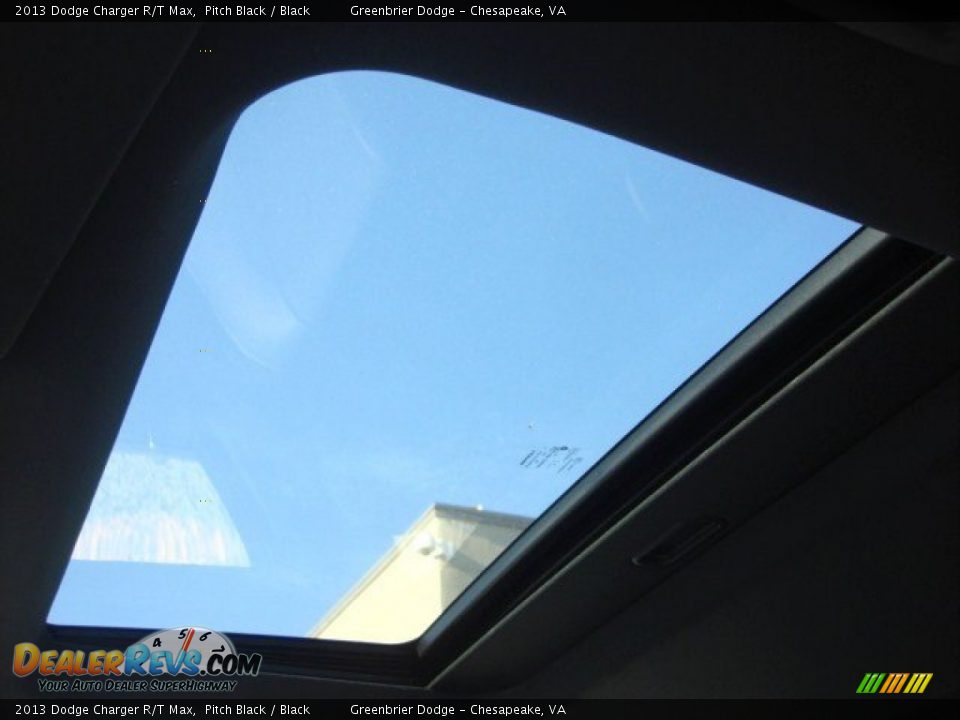 2013 Dodge Charger R/T Max Pitch Black / Black Photo #10