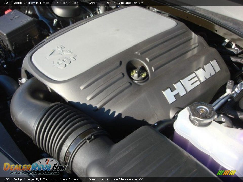 2013 Dodge Charger R/T Max Pitch Black / Black Photo #16